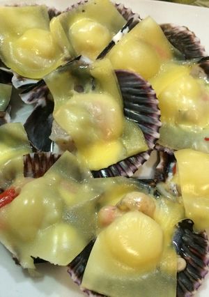 Una foto de Ostiones con queso