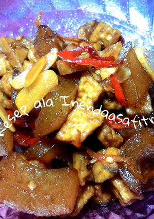 Foto resep Oseng cecek tahu tempe 😋
