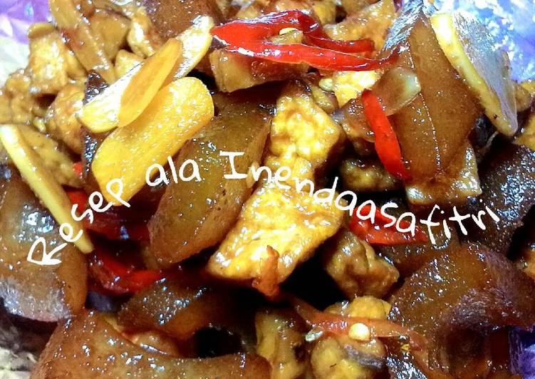 Oseng cecek tahu tempe 😋
