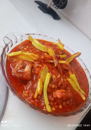 عکسی از دستور قیمه مرغ