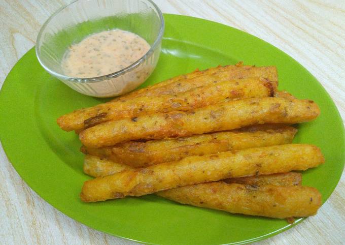 POTATO CHEESE STICK 3 Bahan!!!