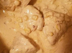 Una foto de Pollo con crema de chipotle "fácil y delicioso"