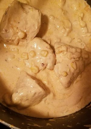 Una foto de Pollo con crema de chipotle "fácil y delicioso"