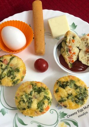 A picture of Cheesy Egg Muffins.