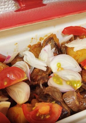 Foto resep Ampela Ayam masak Tomat (Tomato chicken gizzard)