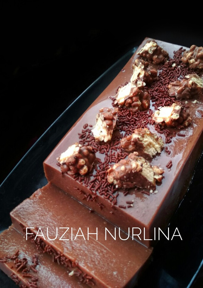 Foto resep Puding roti coklat
