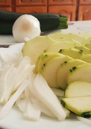 Una foto de Zarangollo murciano. Receta original