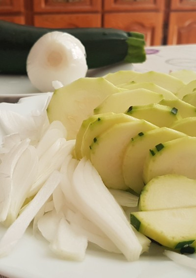 Una foto de Zarangollo murciano. Receta original