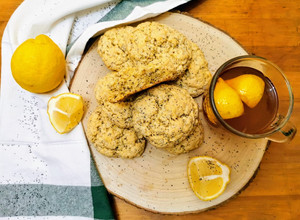 Foto de Scones de Limão e Sementes de Papoila