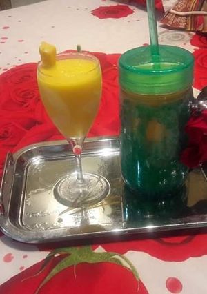 A picture of Mango milkshake.