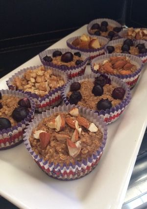 Una foto de Muffins de avena y plátano 🍌