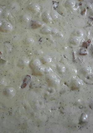 A picture of Bacon Carbonara.