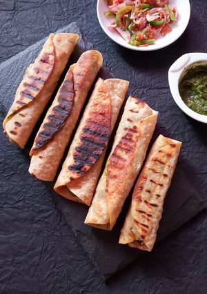 A picture of Veg Chatpata Kathi Roll.