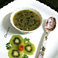 A picture of Cilantro Kiwi Soup.