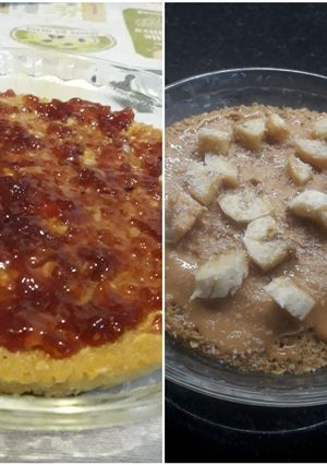 Una foto de Tarta de fruta y avena en 2 minutos