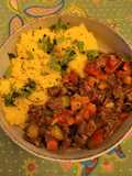 Guiso con polenta!!