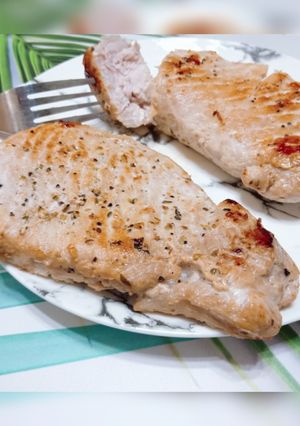 香煎厚切豬里肌 的食譜成品照片