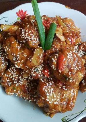 Foto resep Ayam Saus Pedas