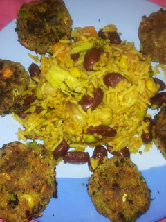 புரோக்கோலி,ராஜ்மா & வெஜ் புலாவ் செய்முறை முக்கிய புகைப்படம்