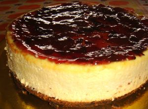 Una foto de Cheesecake con frutillas