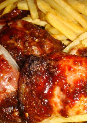 Una foto de Pechito de cerdo BBQ