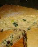 Tarta de pollo al verdeo