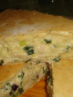 Una foto de Tarta de pollo al verdeo