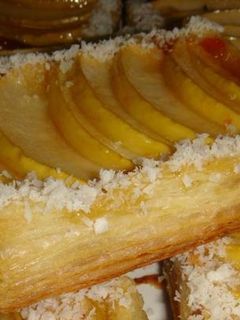 Una foto de Persianitas de hojaldre y manzana