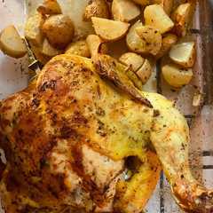 Una foto de Pollo al Romero con limón en air fryer