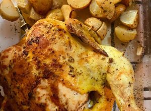 Una foto de Pollo al Romero con limón en air fryer