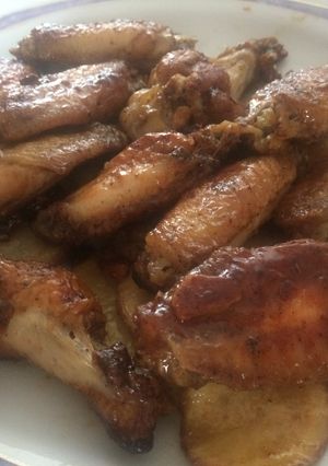 Una foto de Alitas de pollo al limón