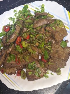 صورة لوصفة كبدة مقليه