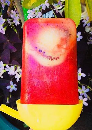Una foto de Paletas heladas caseras 🍭🍓🥝🍊