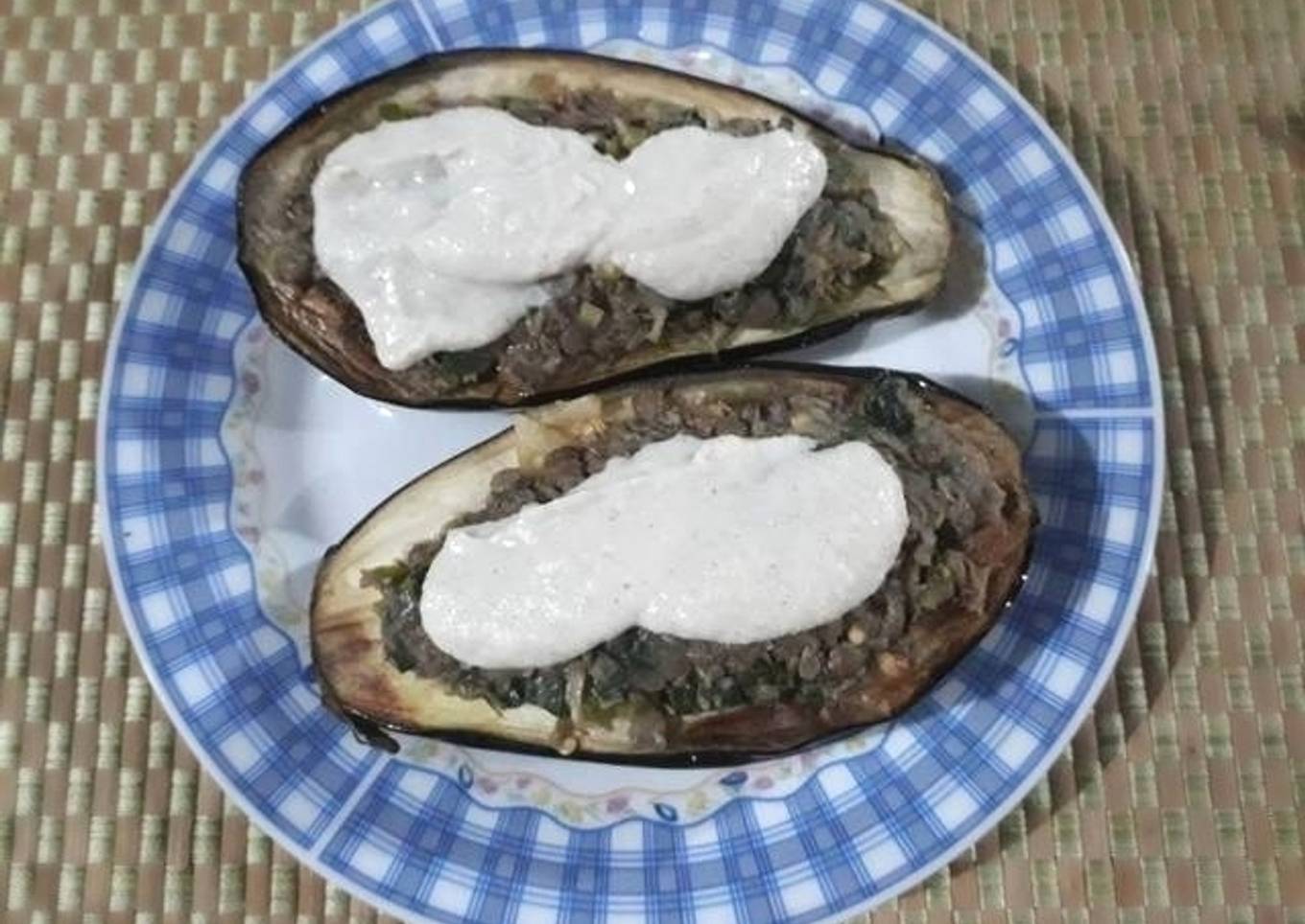 Berenjenas rellenas (veganas)