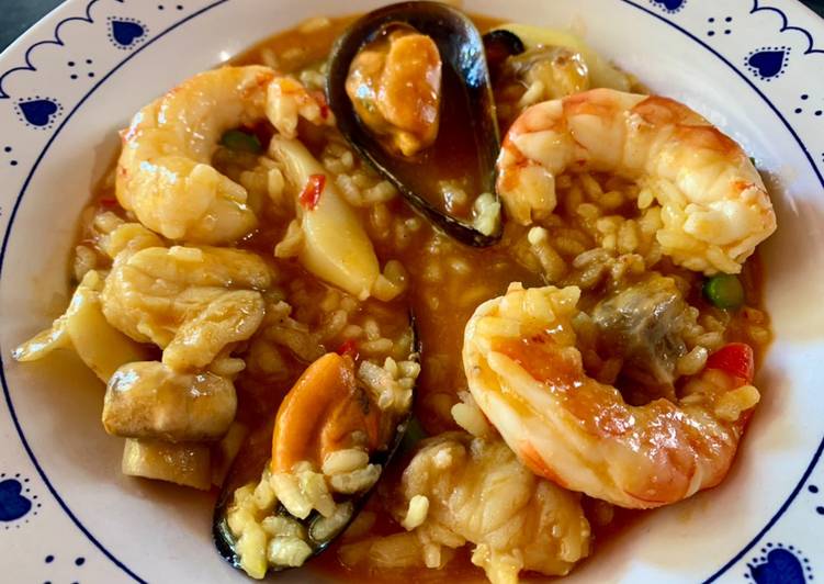 Arroz caldoso con marisco