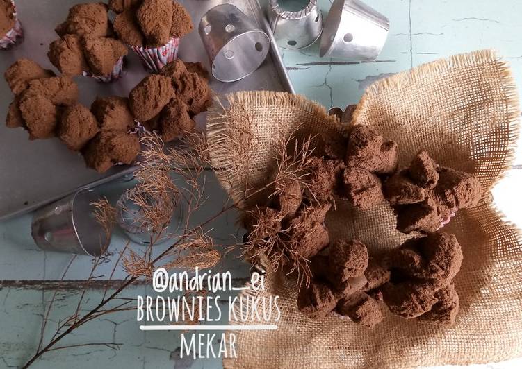 Brownies Kukus Mekar Ekonomis 1 Telur (Metode All In)