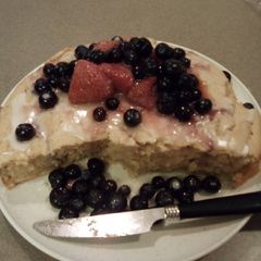 Gf Cinnamon roll cake! A picture of Gf Cinnamon roll cake!.