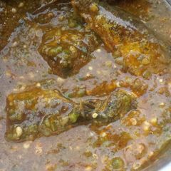 A picture of Okro soup.