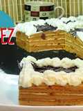 Tarta de galletas con crema de café (moka). SIN HORNO