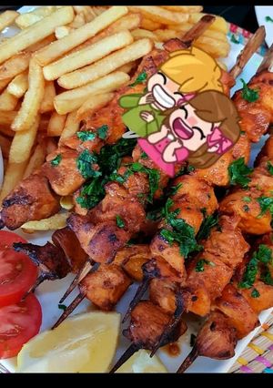 صورة لوصفة شيش طاووق مشوي بتتبيلة مميزه