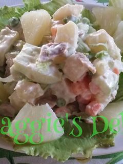 Una foto de Ensalada de pollo (soya)