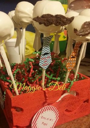 Una foto de Cake pops Día del padre