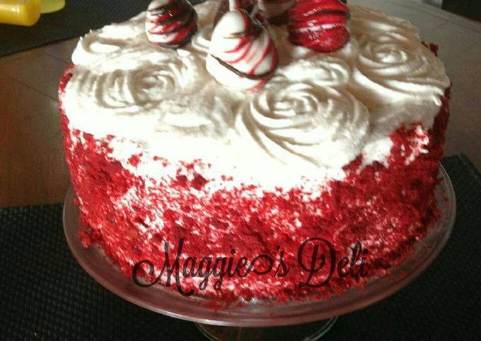 Red velvet cheesecake Receta de Maggie- Cookpad
