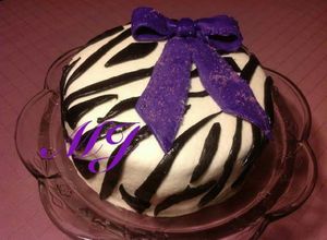 Una foto de Cebra cake