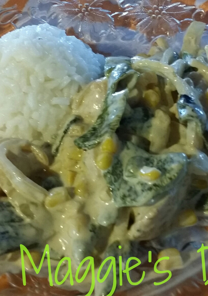 Una foto de Pechuga de pollo en rajas con crema