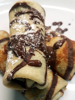Una foto de Creps de Nutella rellena de dulce de leche