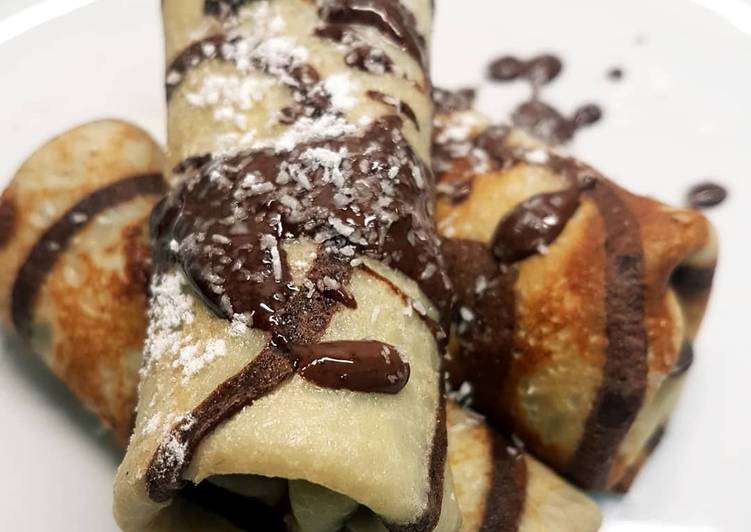Creps de Nutella rellena de dulce de leche