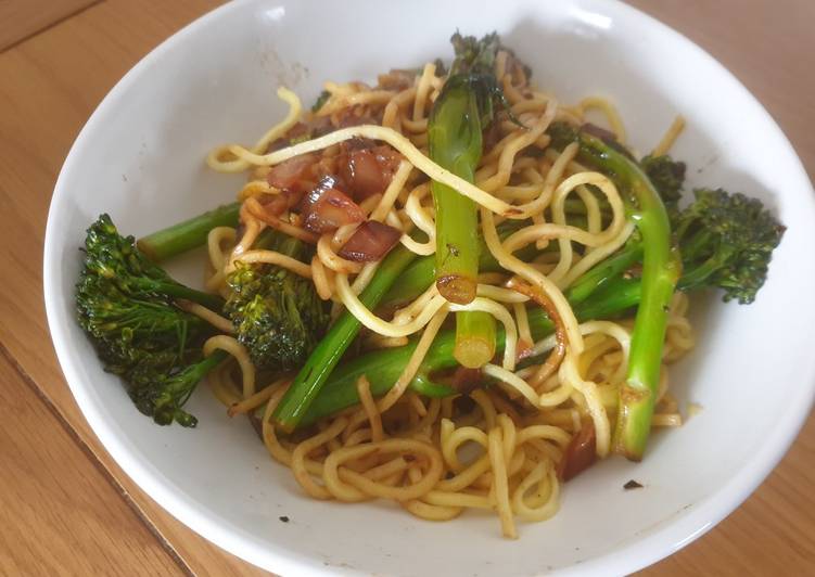 Steps to Make Super Quick Homemade One Pot Broccoli Spaghetti