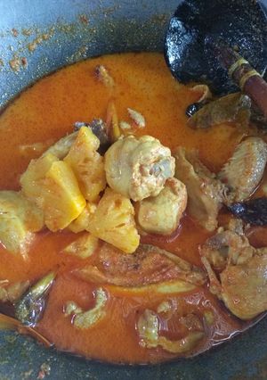 Foto resep Ayam gulai nanas