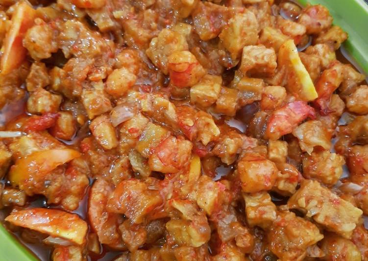 Sambal goreng kentang tempe udang
